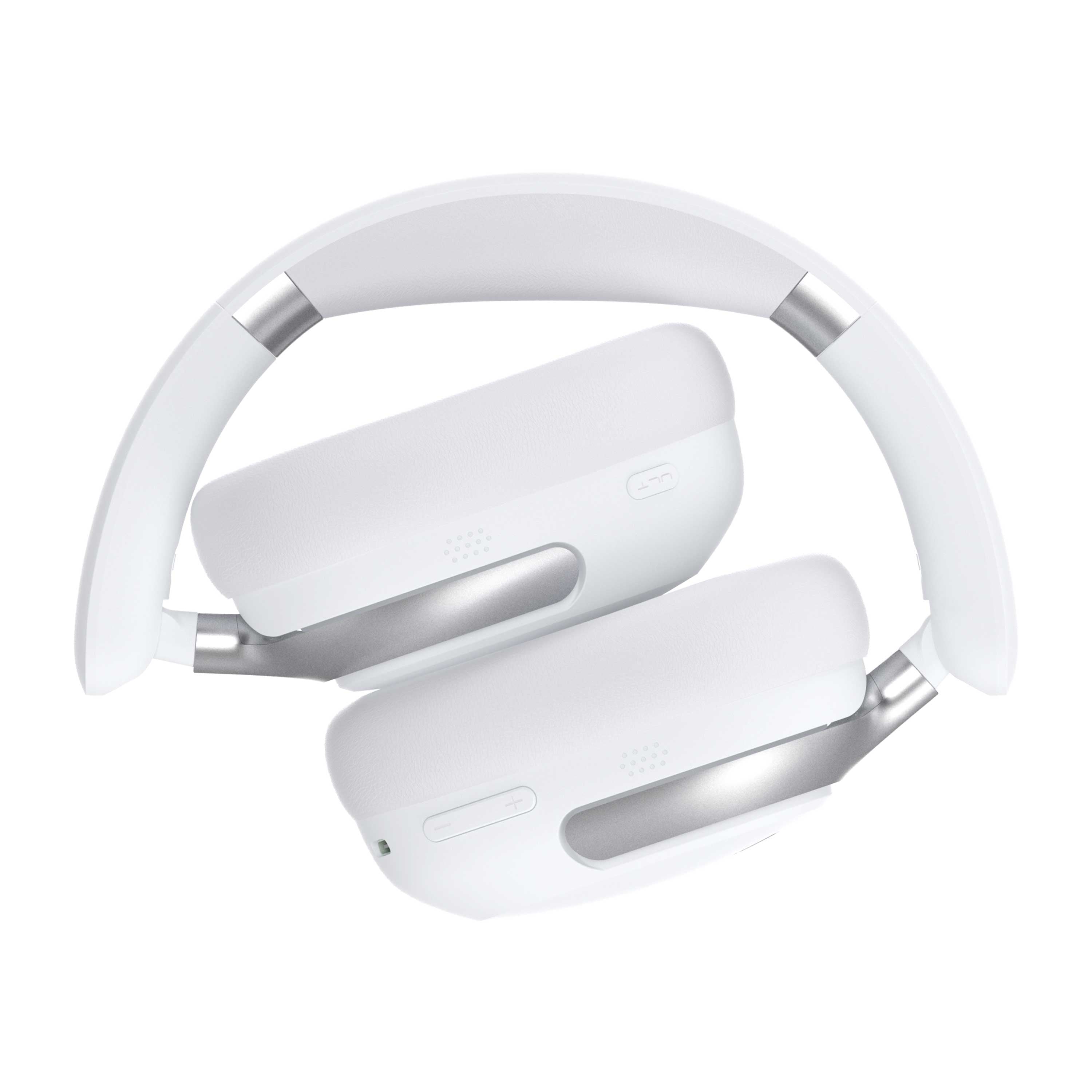 mellow Aura Noise Cancelling Headset White Folded