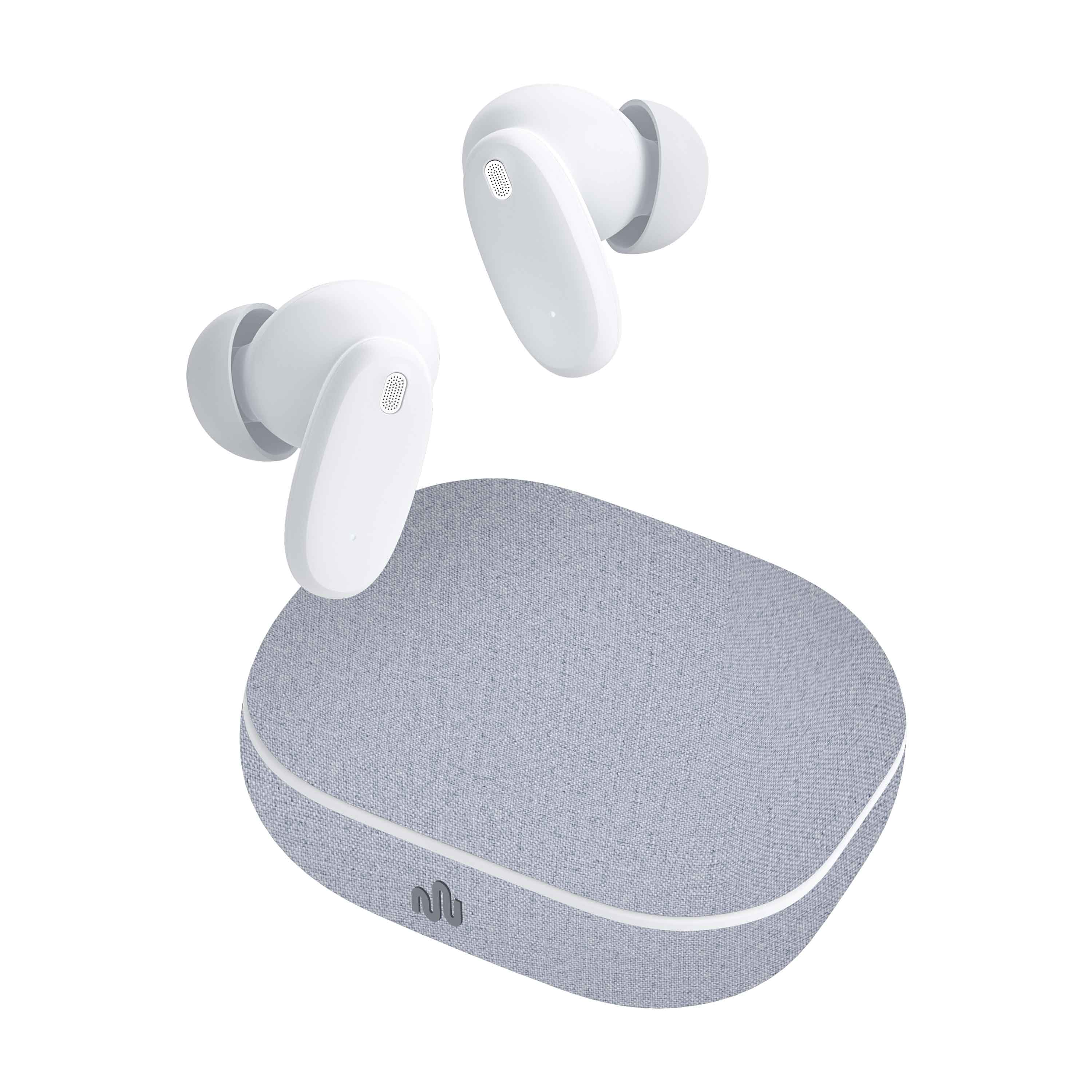 mellow Echo True Wireless Stereo Earphones Grey out of case