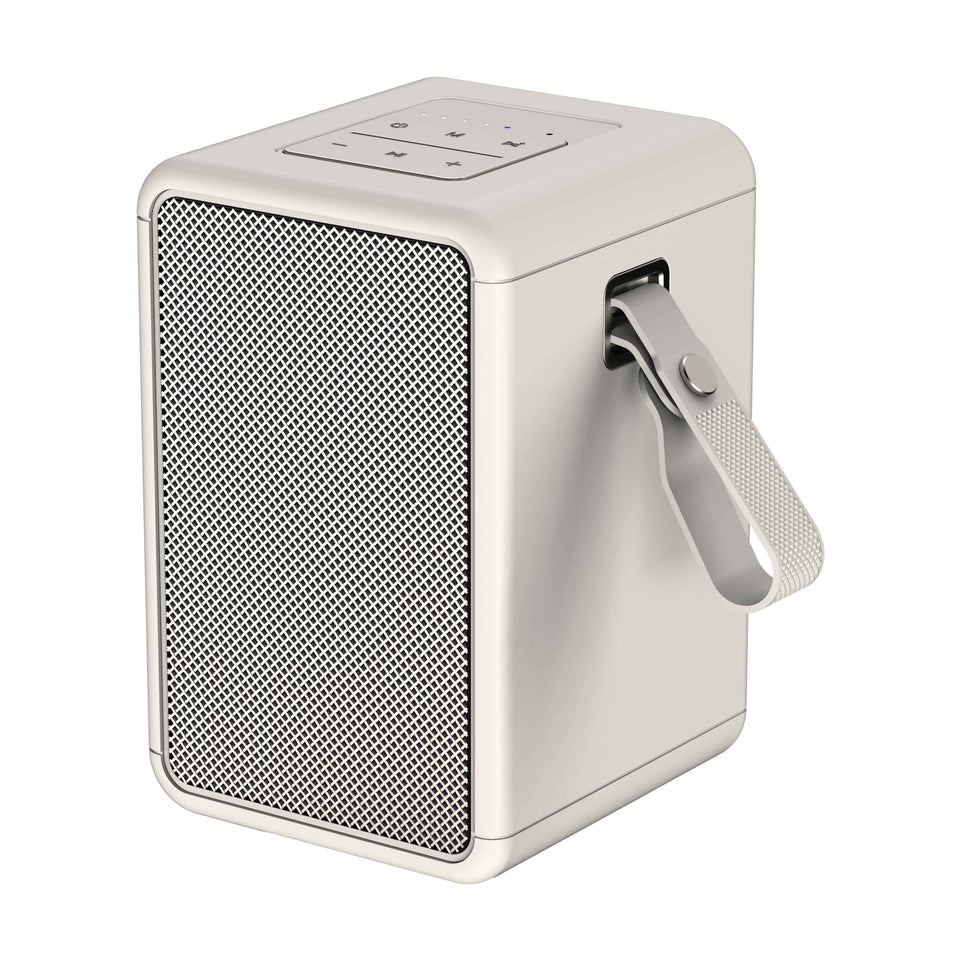 Cream mellow Mini 15W Portable Bluetooth Speaker with strap 