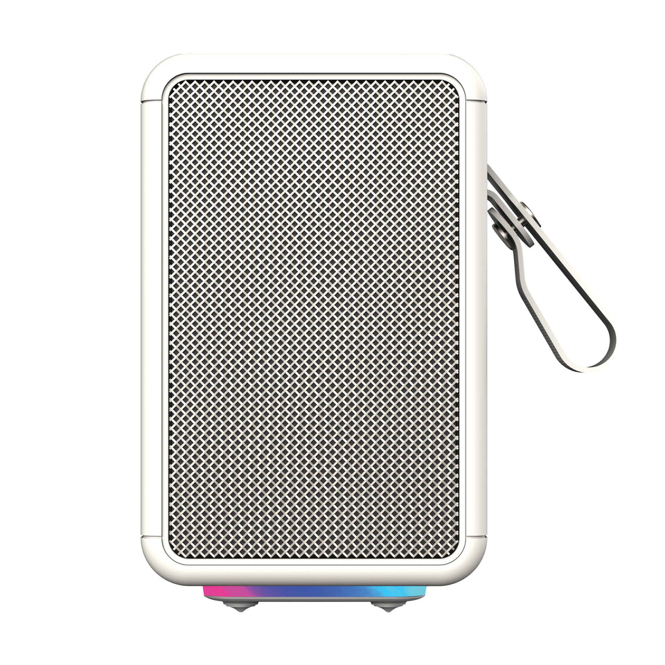 Cream mellow Mini 15W Portable Bluetooth Speaker with strap